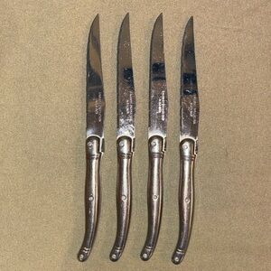 Laguiole French Stainless Steel Knives Set of 4
